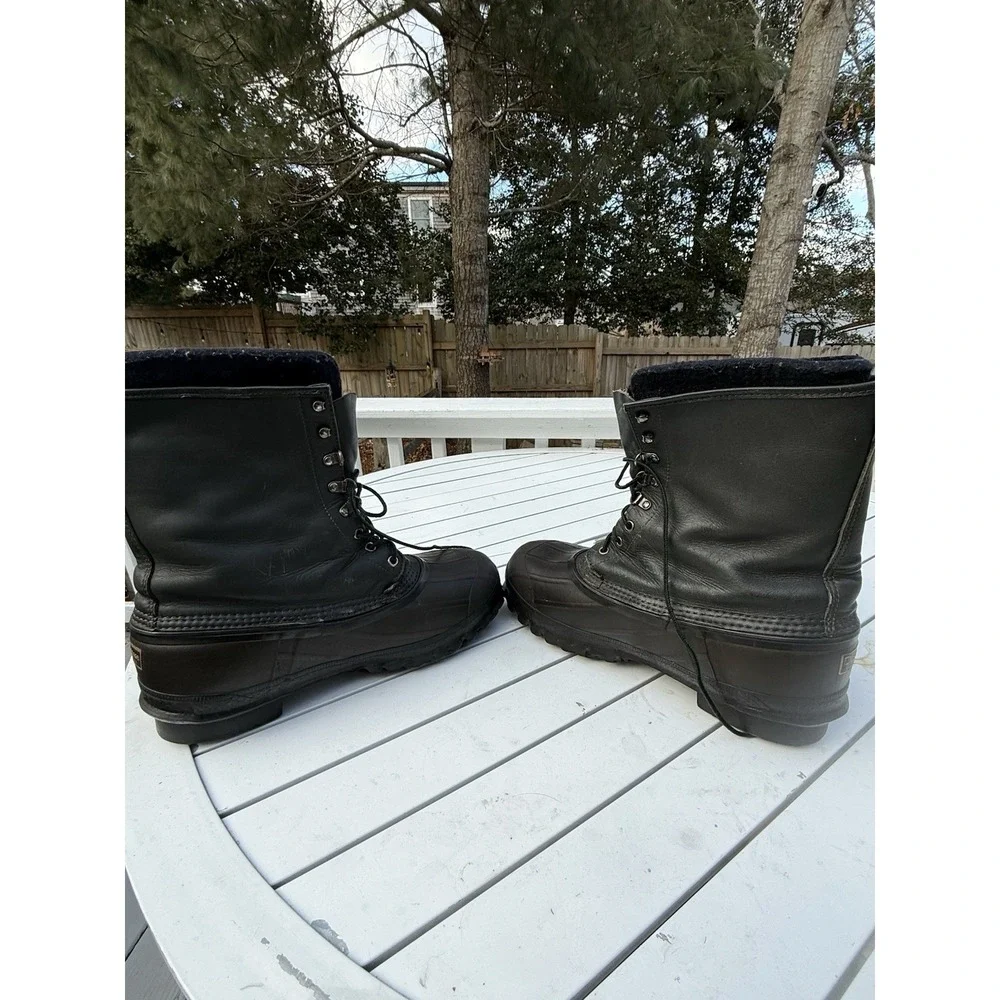 VTG LaCrosse Iceman Boots Mens 11 Steel Shank Winter Waterproof Lined USA